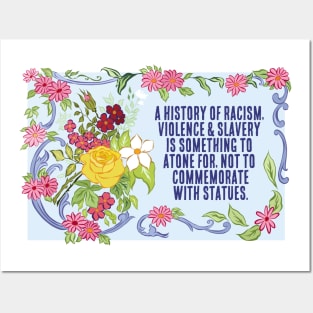 Feminist PSA: Tear Down Racist Statues Posters and Art